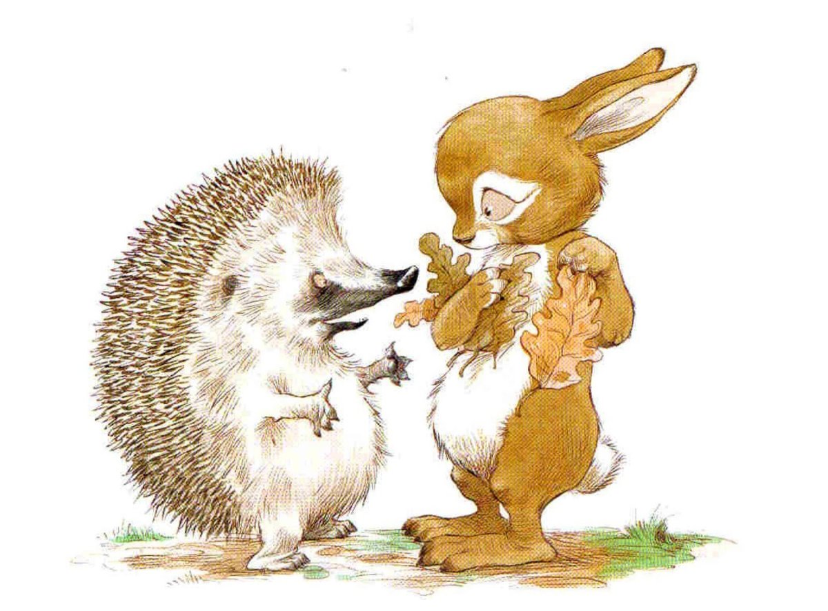 Белка и еж
