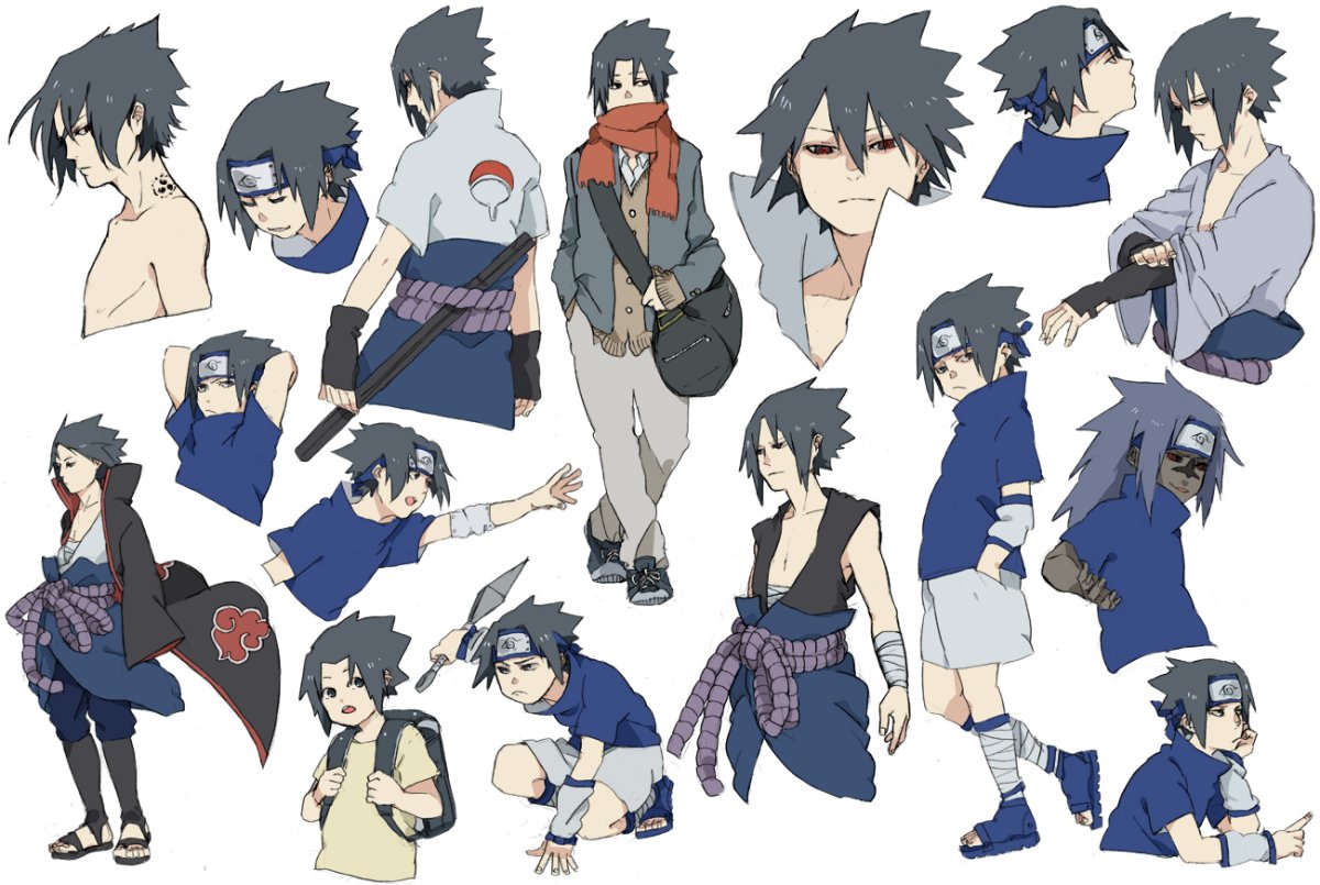 Саске в полный рост 13 лет