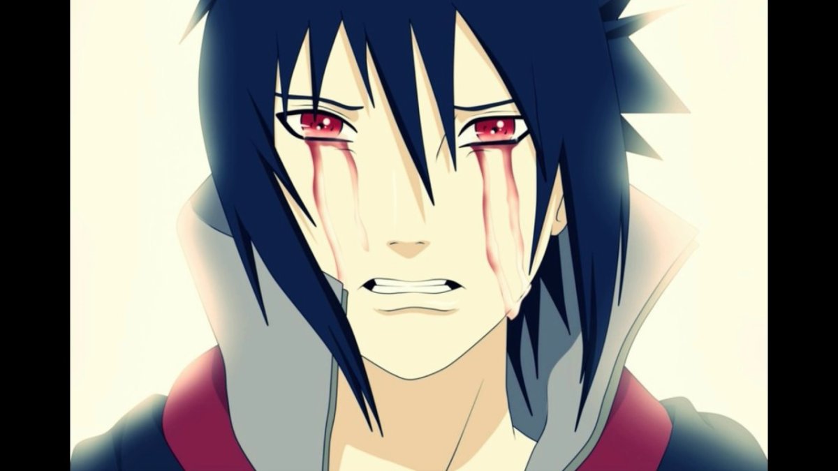 Саске Учиха арт плачет