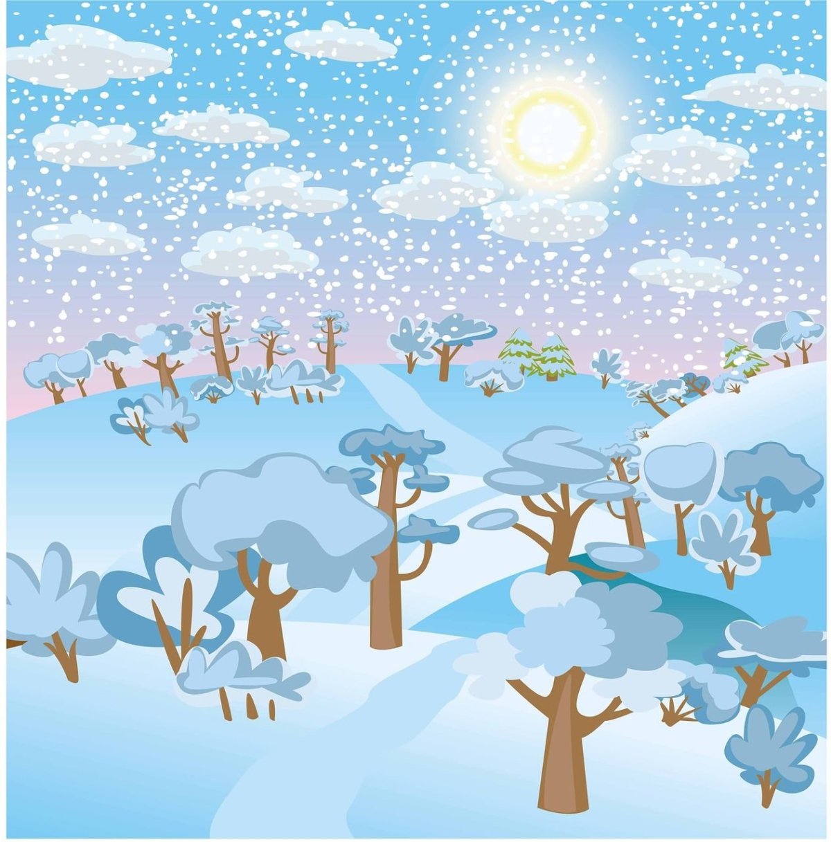 Зима картинки для детского сада