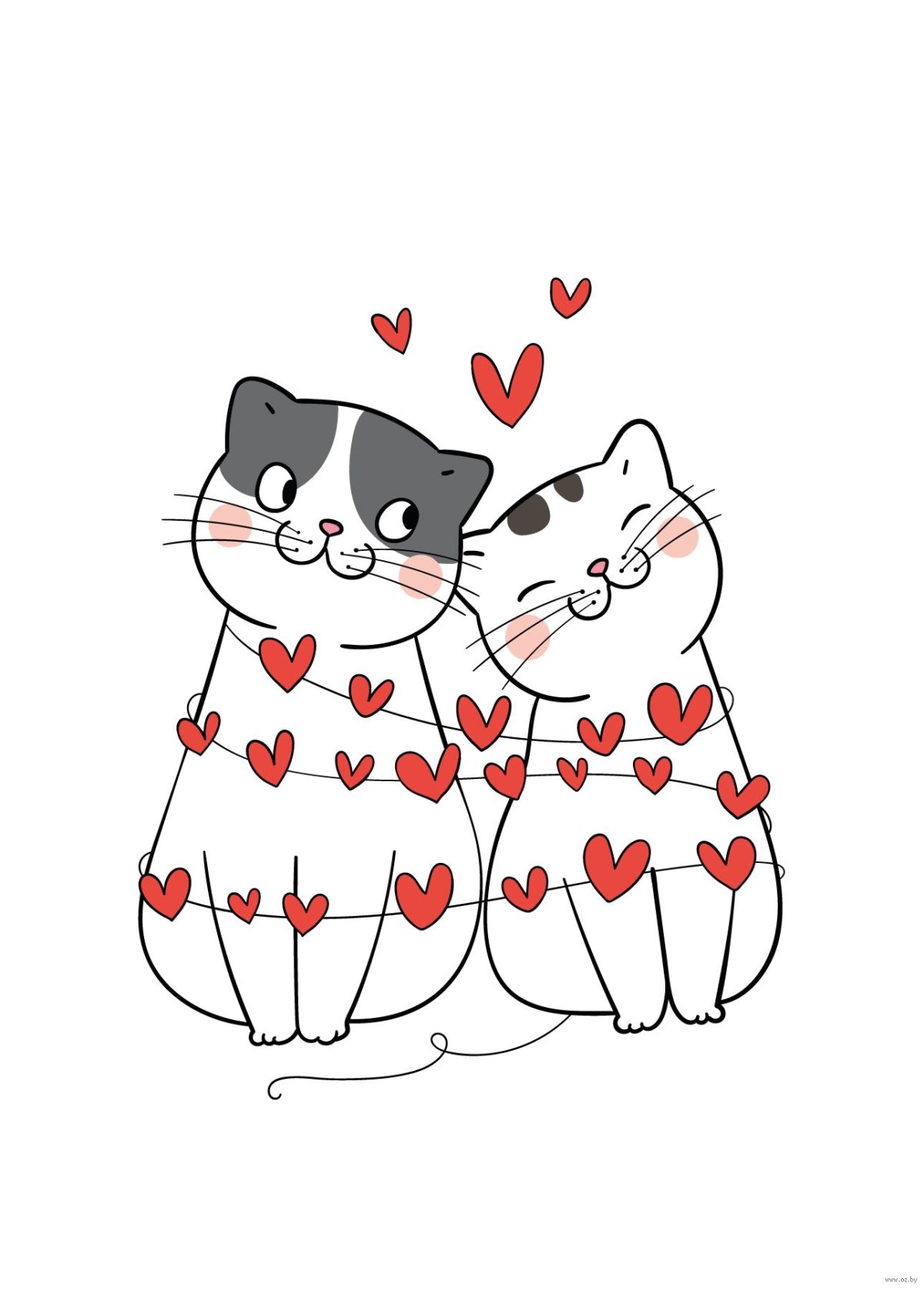 Валентинка с котом