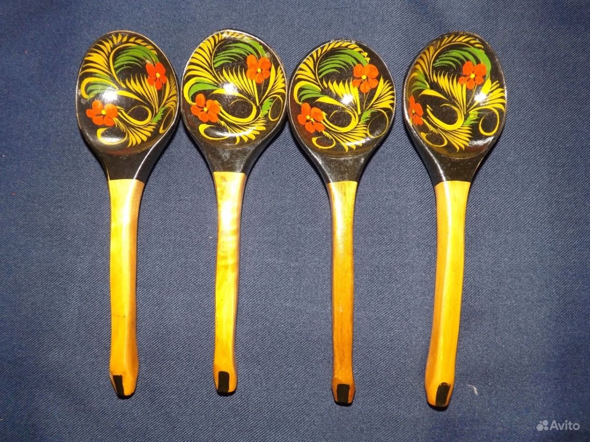 Хохломская роспись ложка