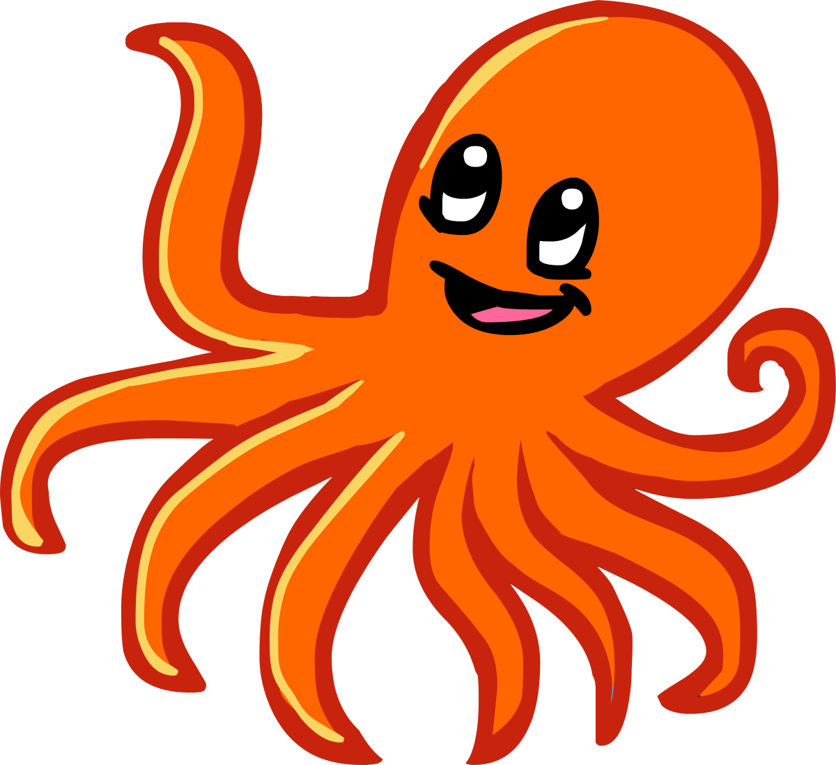 Осьминог мультяшный