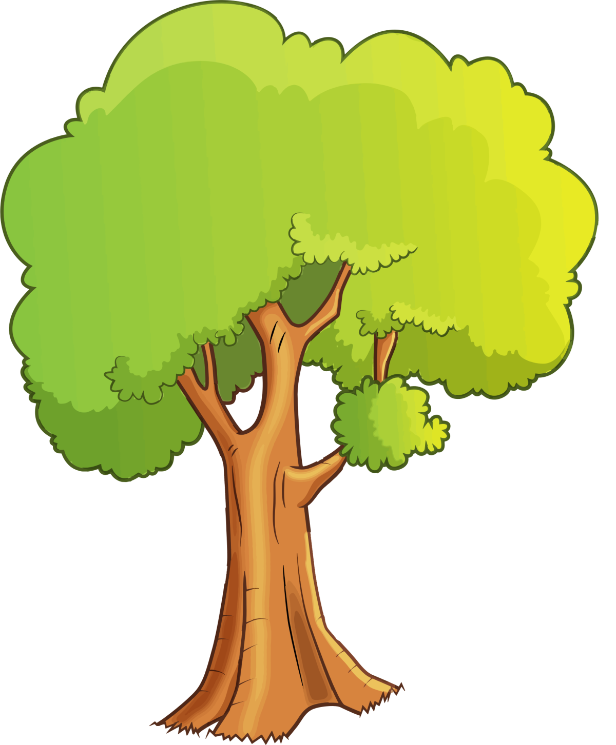 Дерево мультяшное