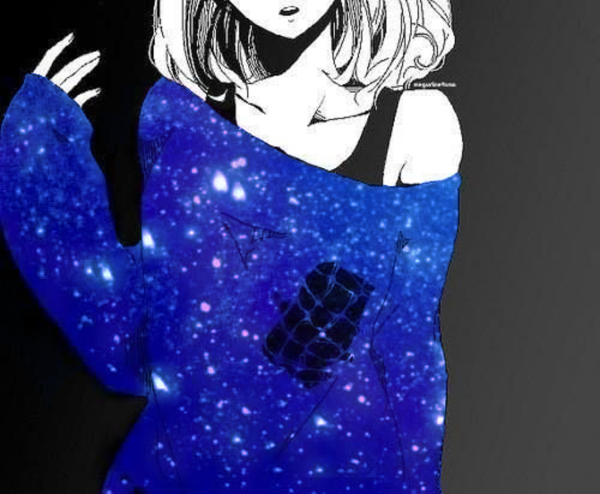 Аниме девушка космос ава