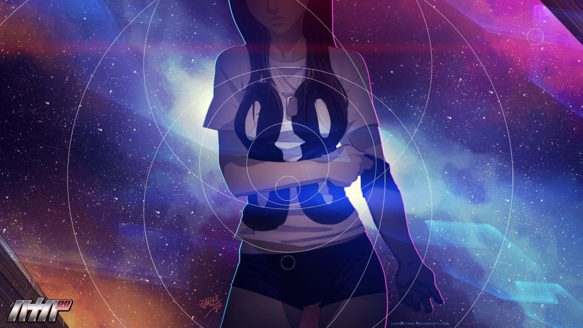 Картинки аниме космос на рабочий стол