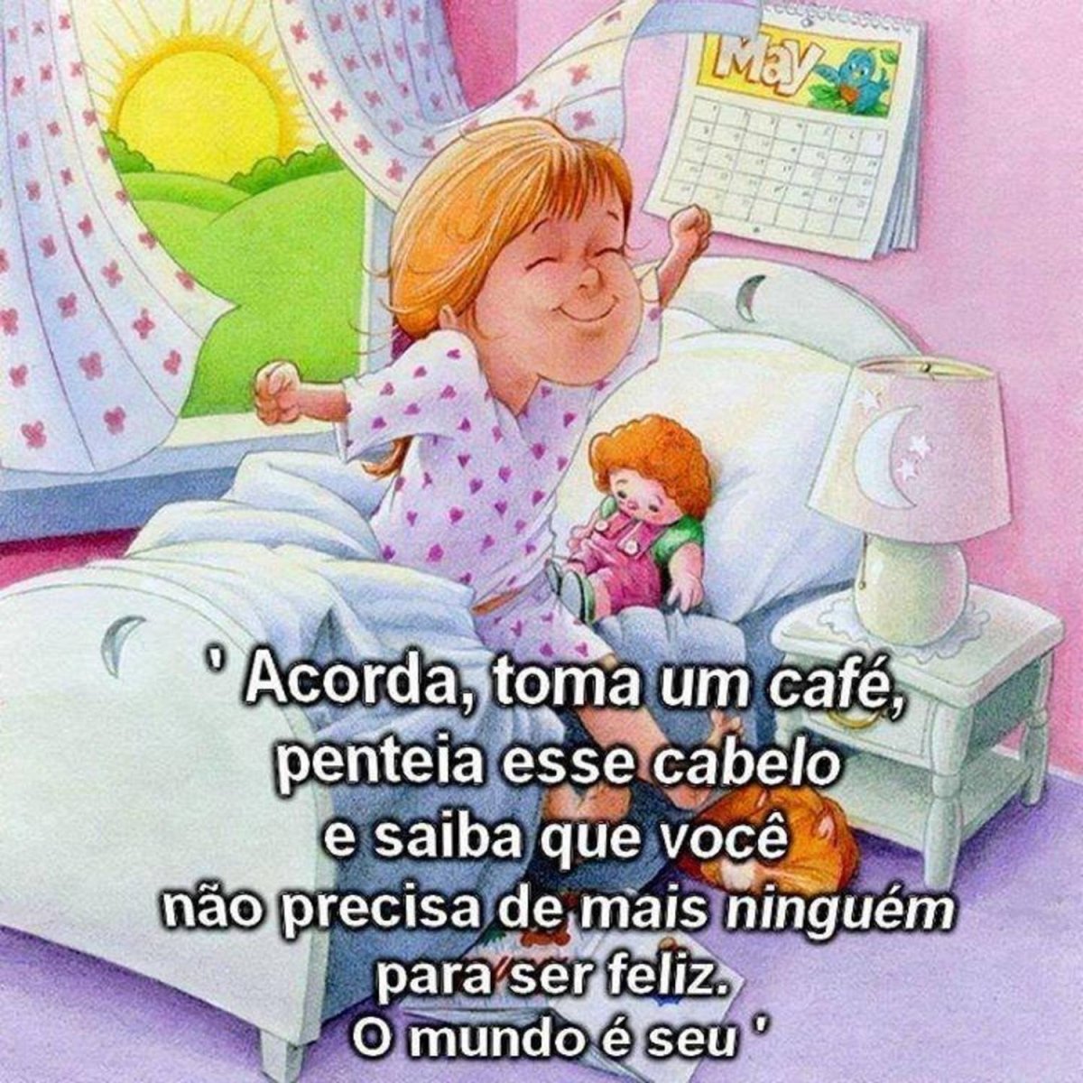 Девочка проснулась