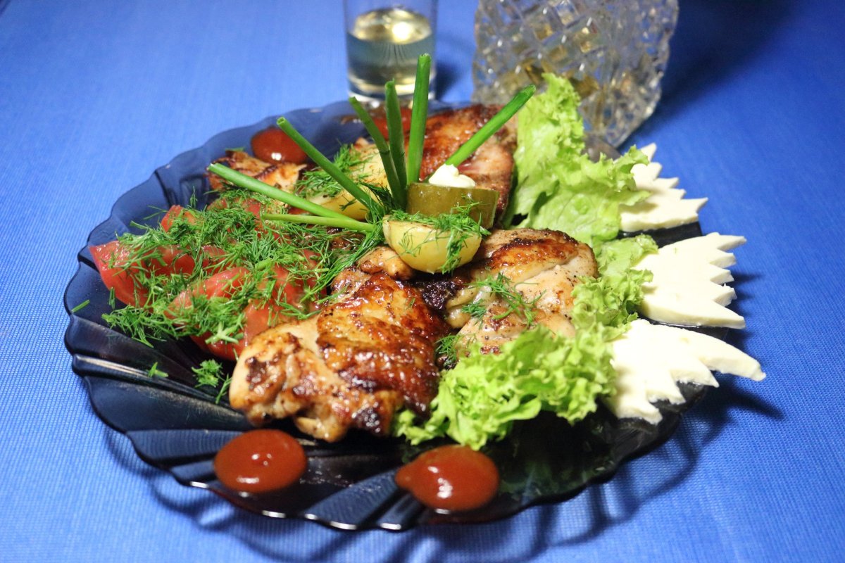 Красивое блюдо на ужин