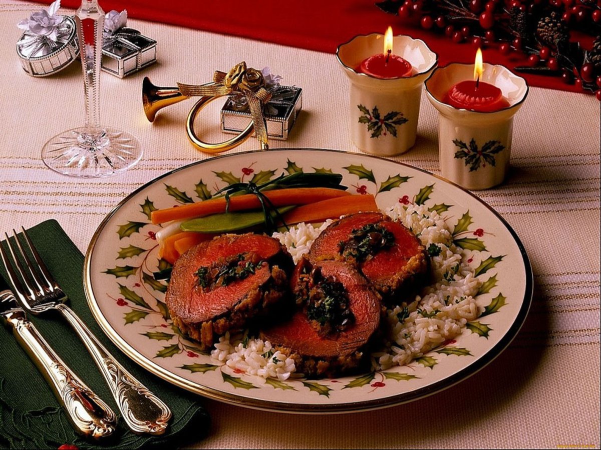 Красивое блюдо на ужин