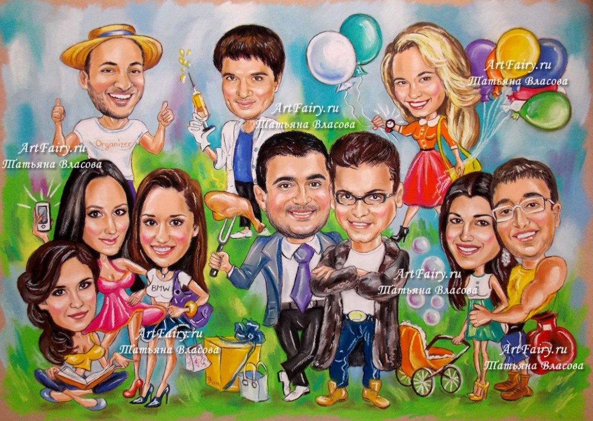 Шарж девушка