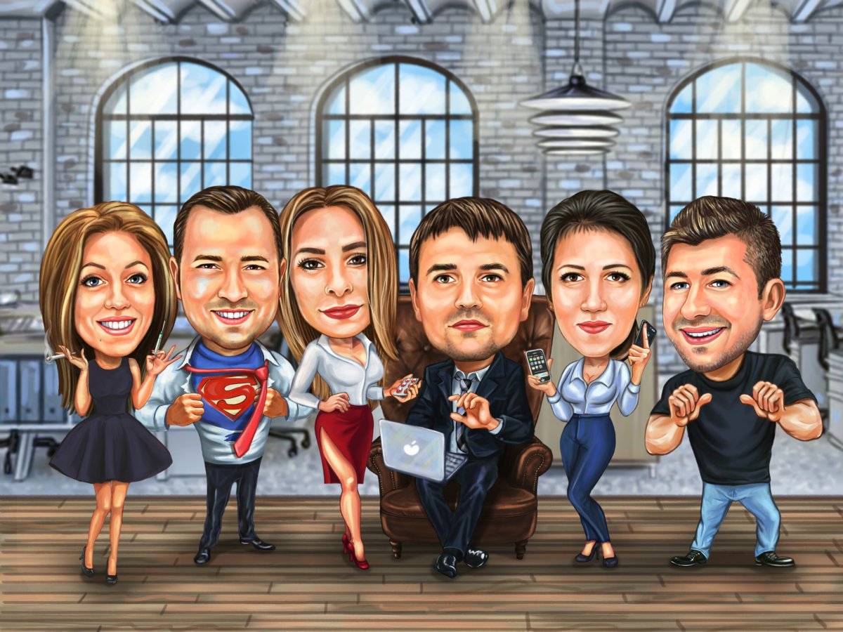 Шарж коллектив