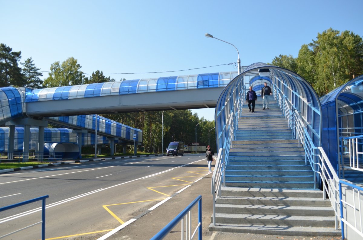 Модульный надземный пешеходный переход