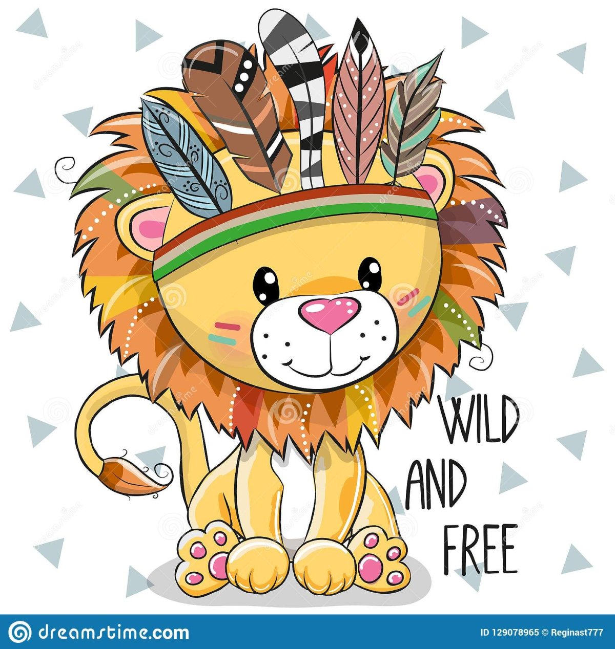 Акварельные знаки зодиака Лев