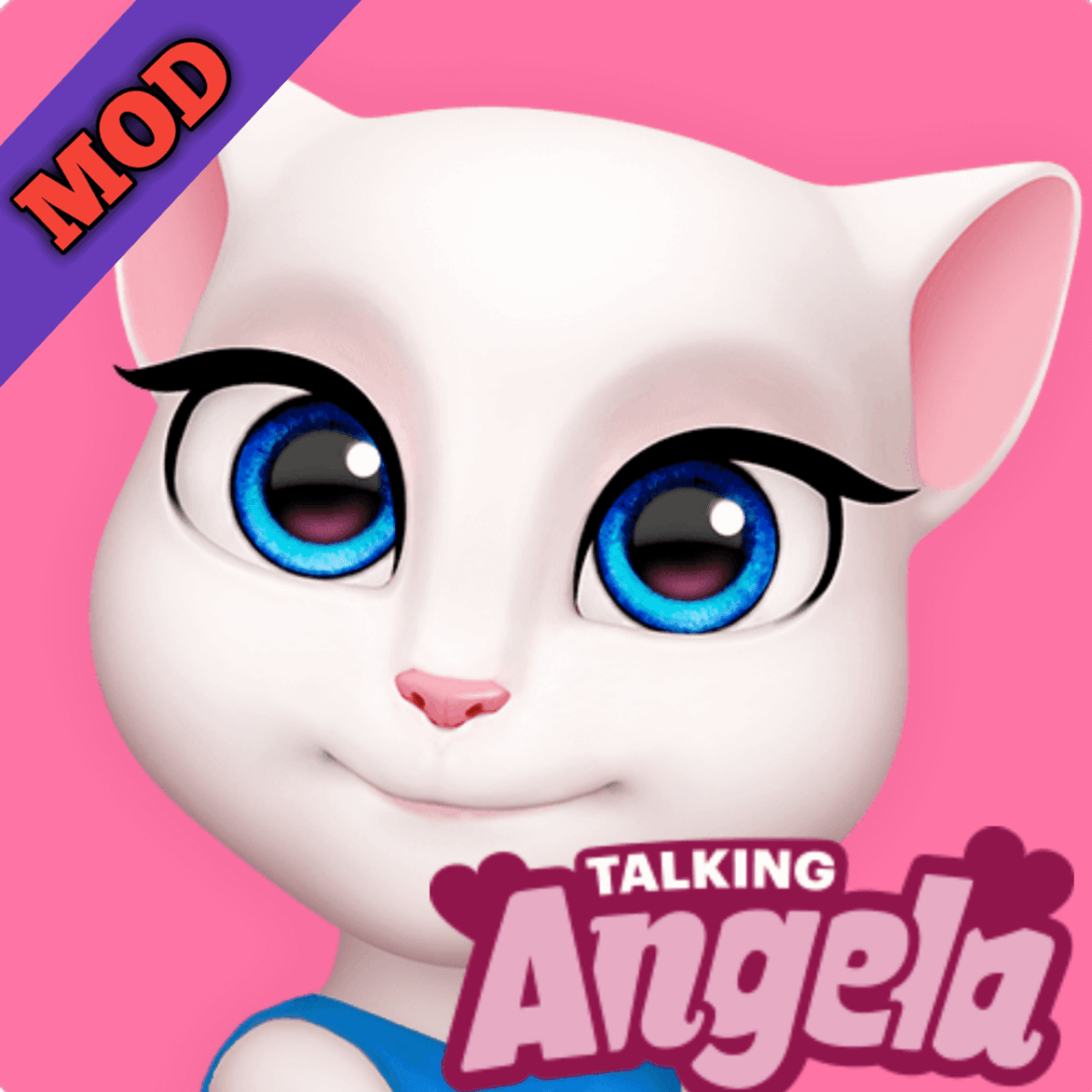 Говорящая Анжела за столиком