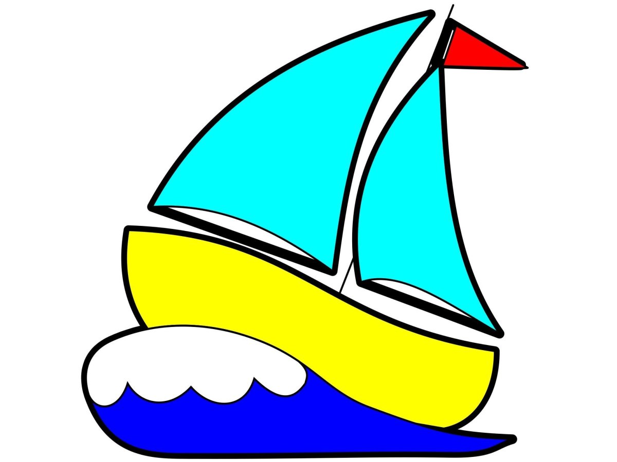 Кораблик мультяшный