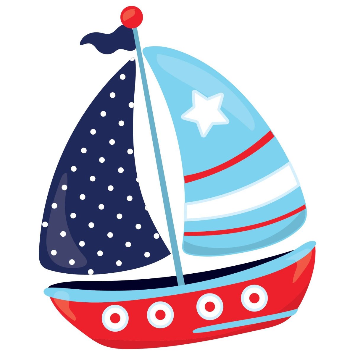 Кораблик с парусом для детей