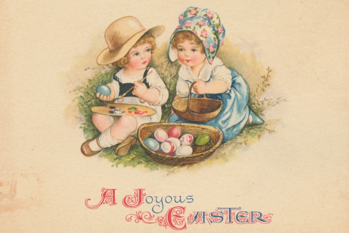 Винтажные английские открытки Пасха