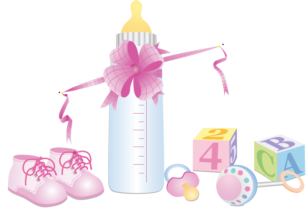 Открытка соски бутылочки