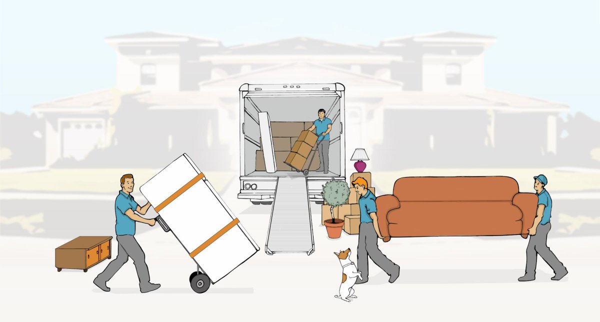 Грузчик иллюстрация