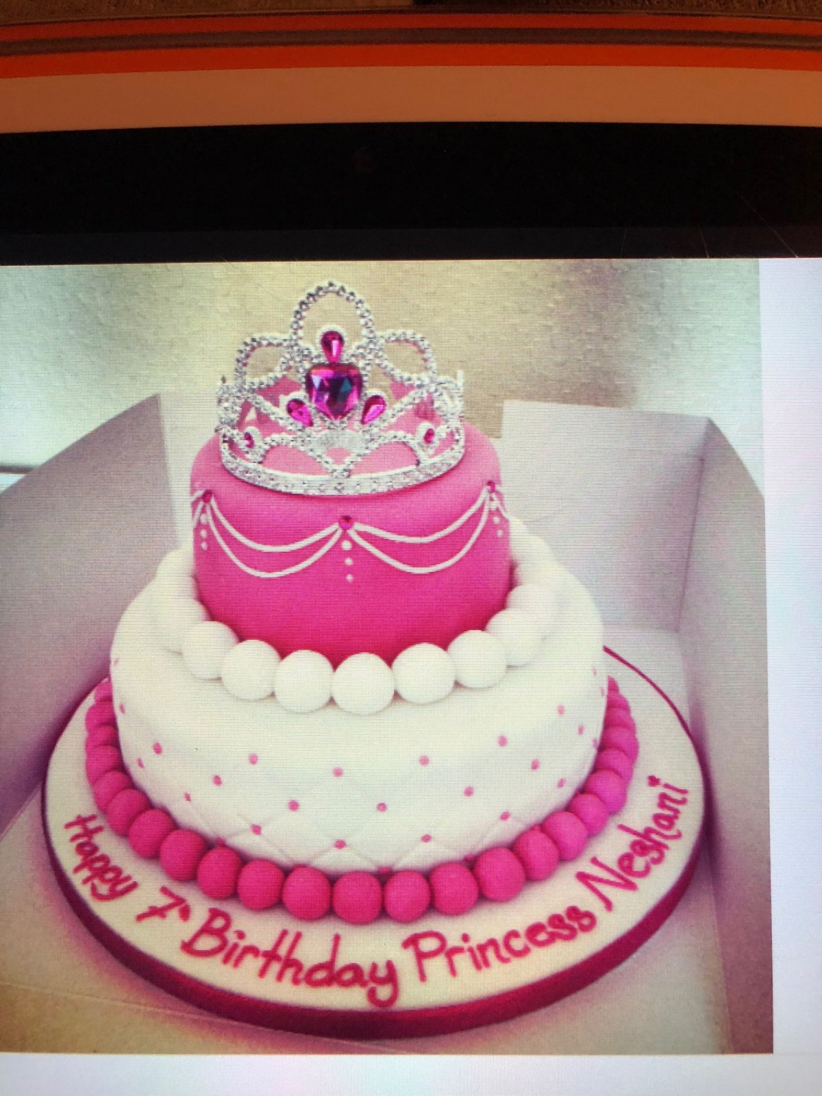Торт с короной для девочки