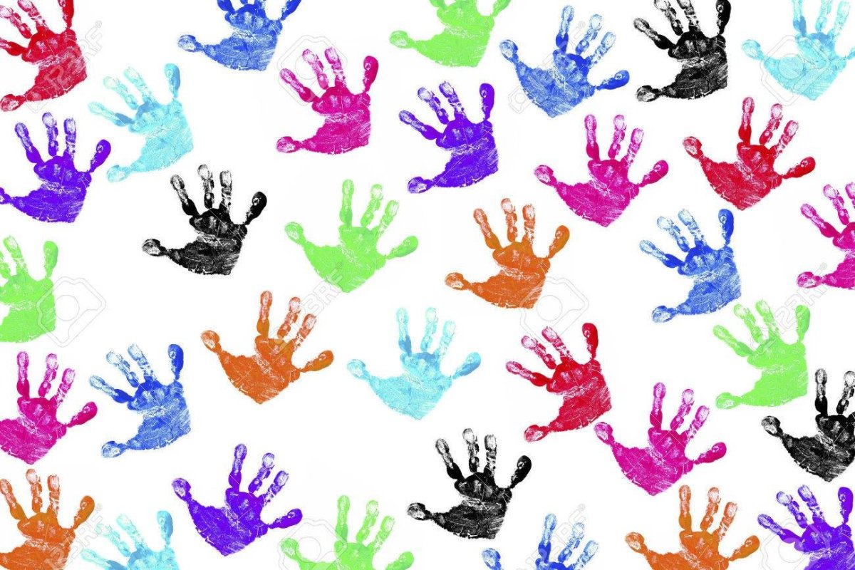 Разноцветные ладошки