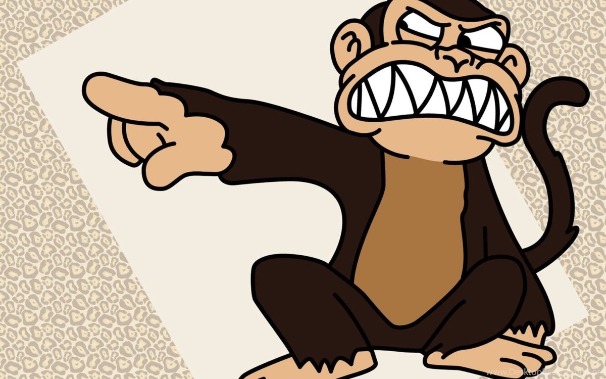 Обезьяна орет