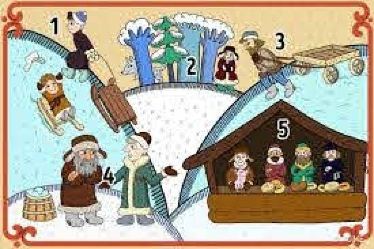 Семеро по лавкам сидят