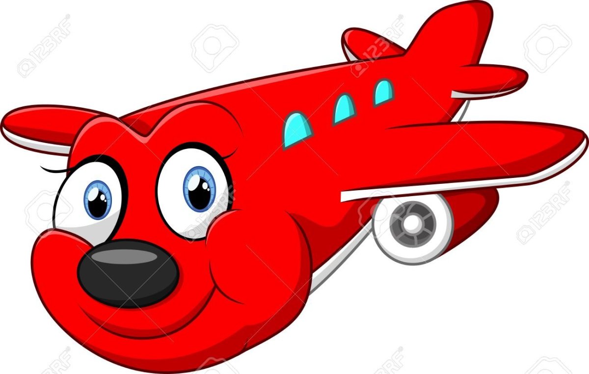 Красный самолетик