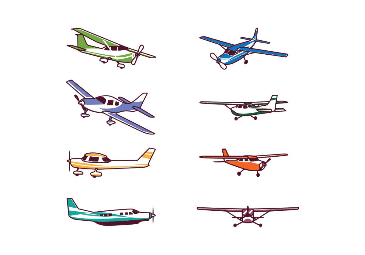 Стилизованные самолеты