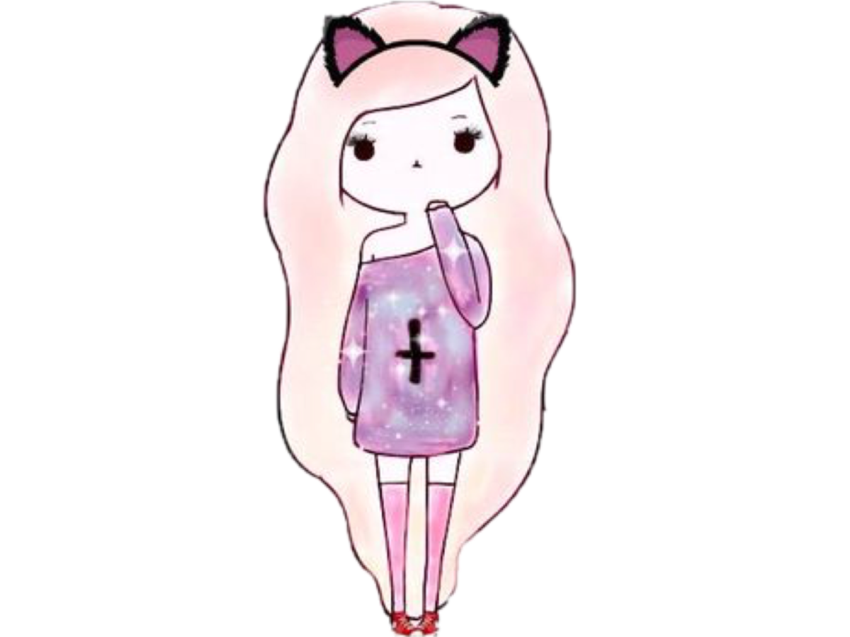 Рисунок котика для срисовки легко