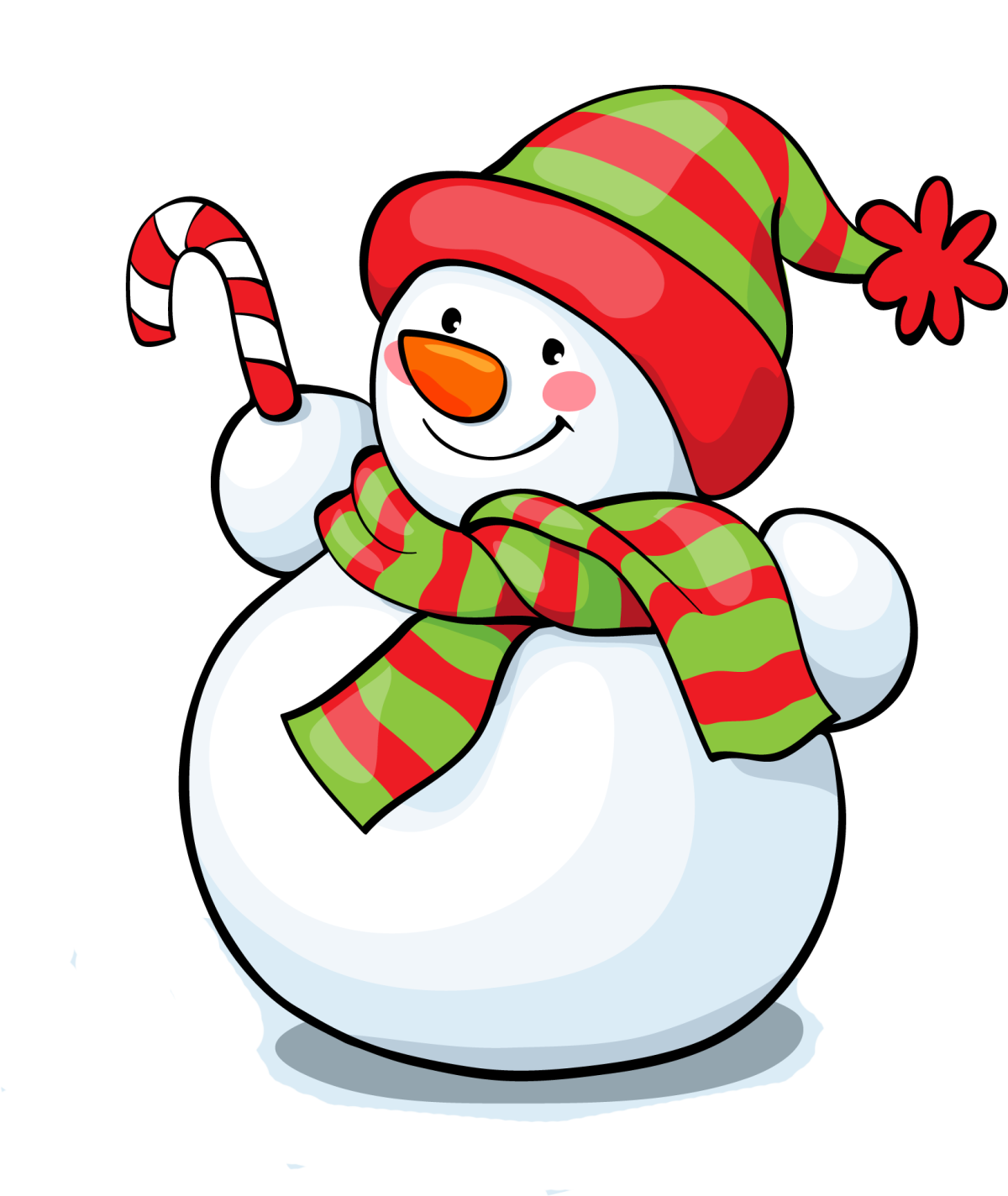 Разноцветные Снеговики