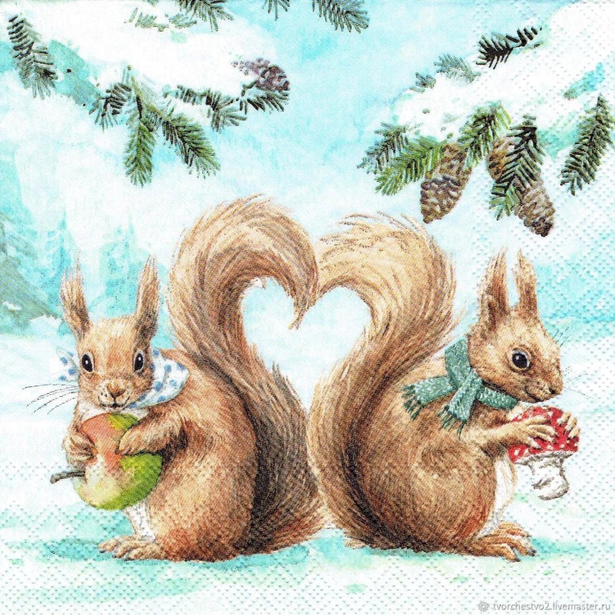 Зимние сказочные зверушки для детей