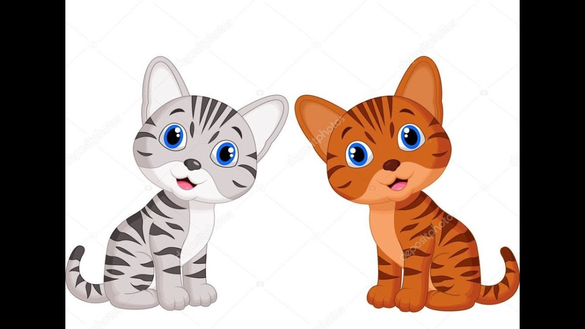 Два котенка картинка для детей