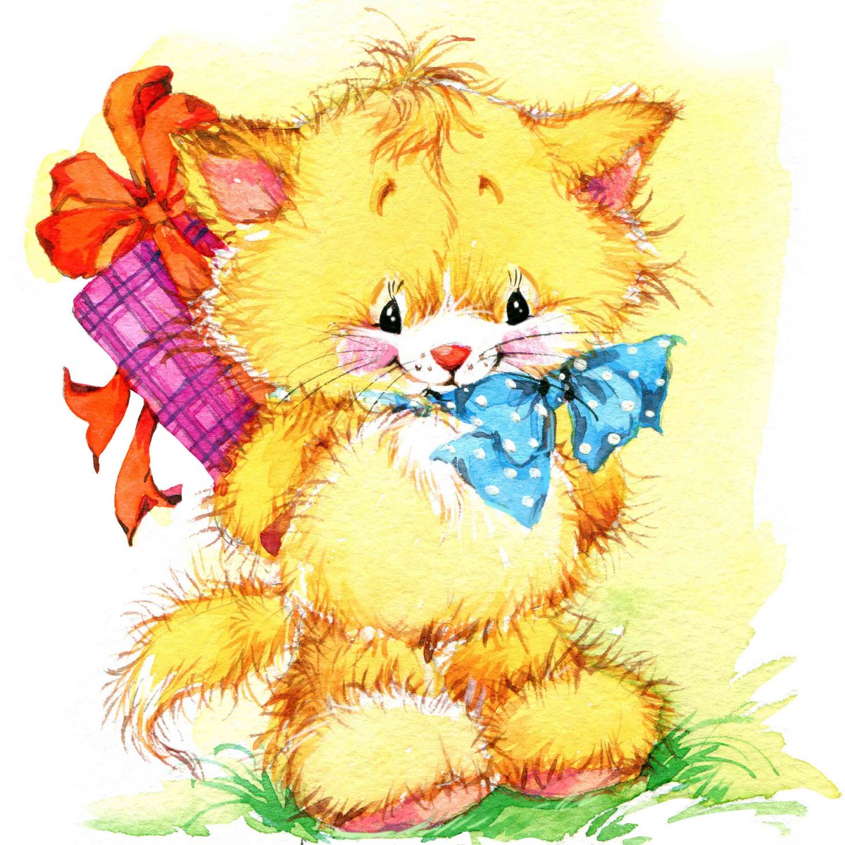 Зверюшки с подарками и цветами