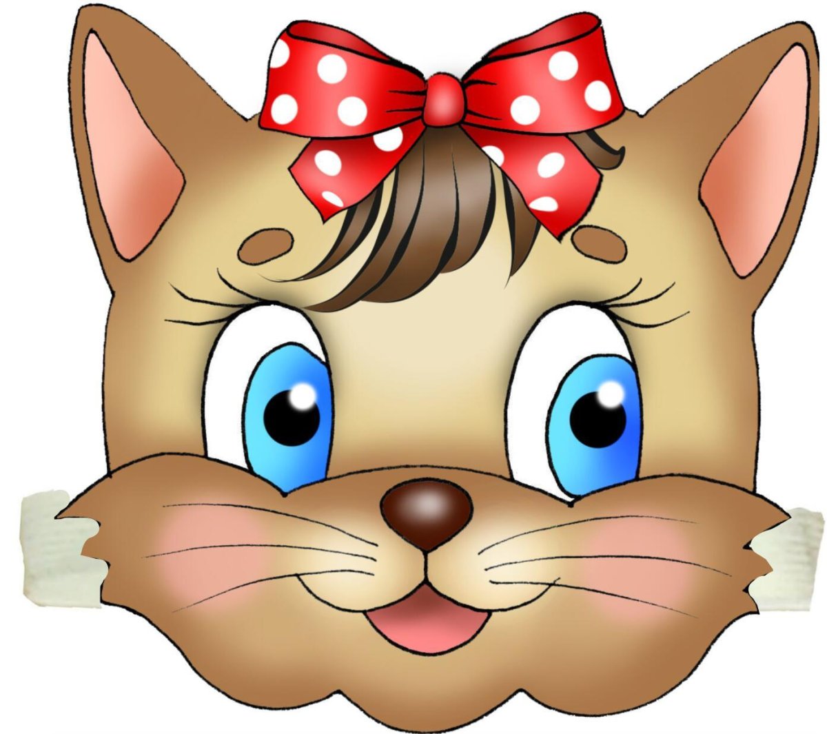 Маска кота для детей