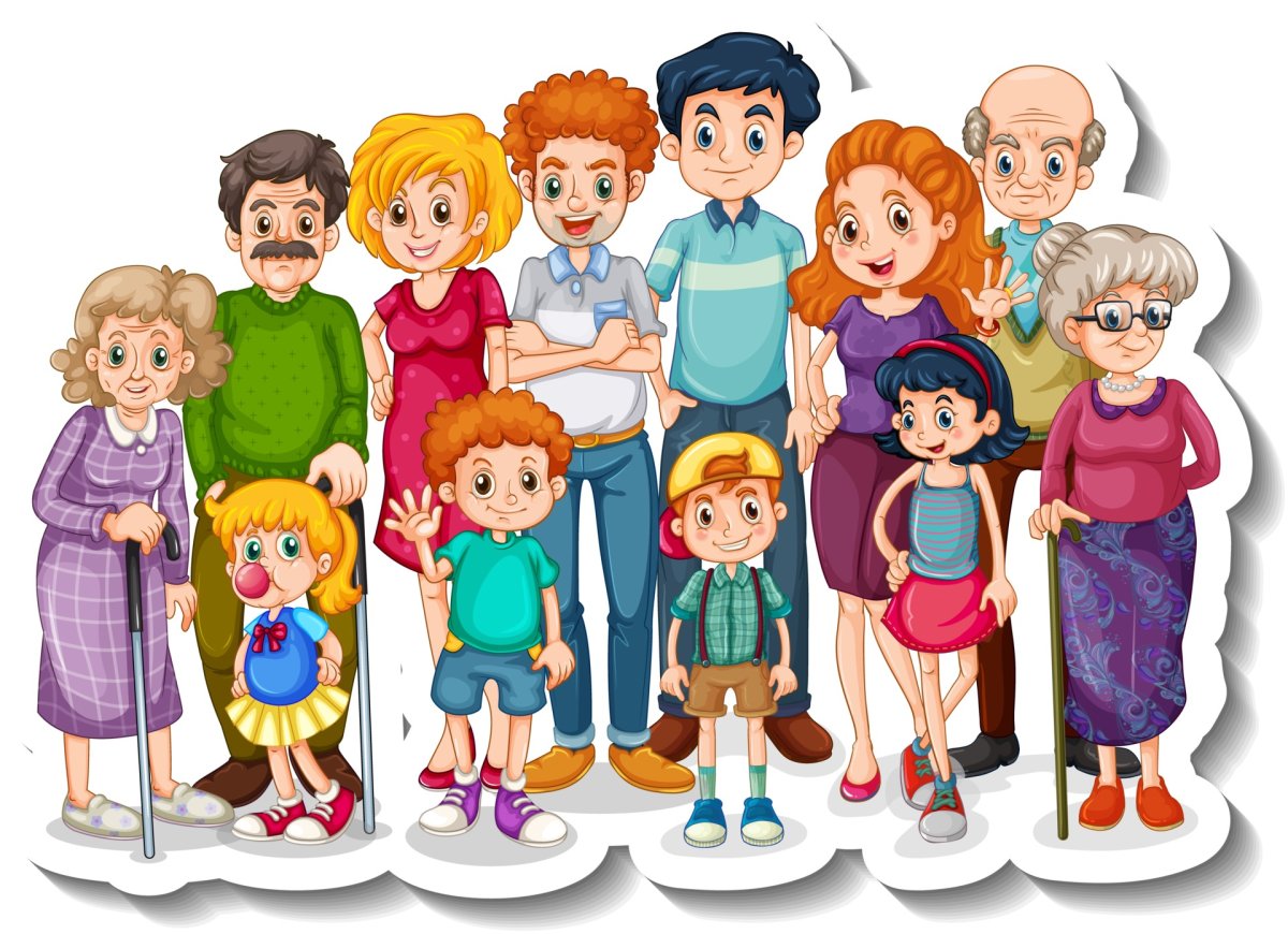 Фигурки членов семьи