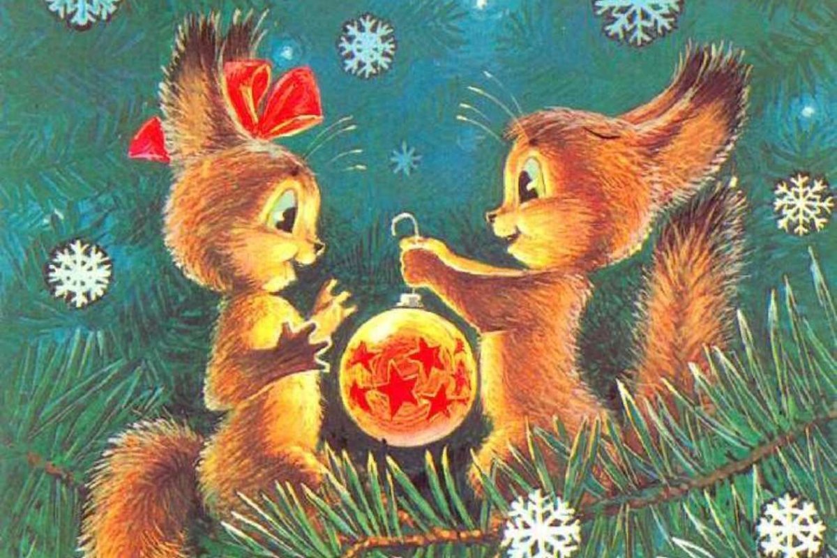 Новогодние открытки разных стран мира