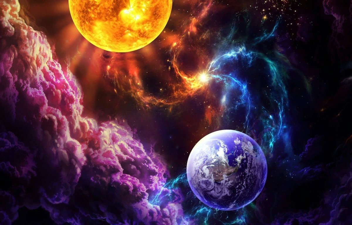 Космос яркие планеты