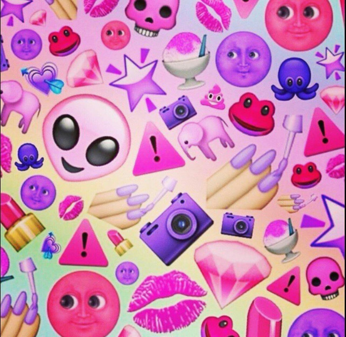 Розовые эмодзи
