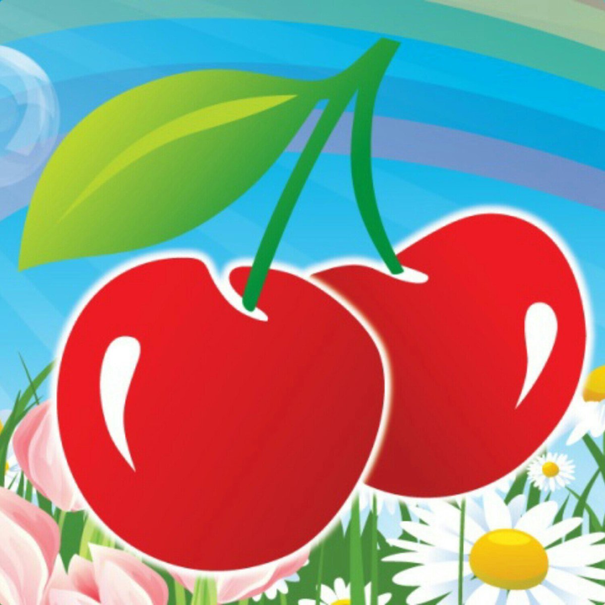 Вишня стикер