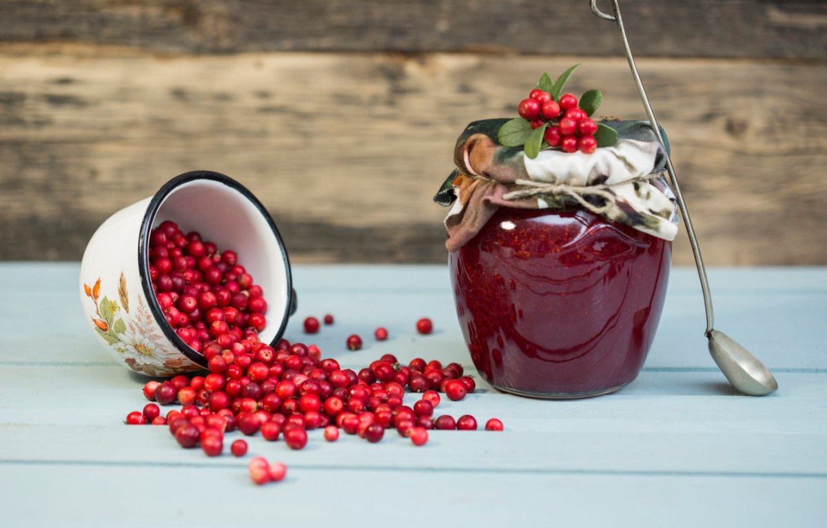 Брусничный конфитюр