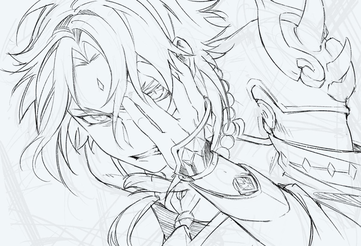 Баал Геншин скетч