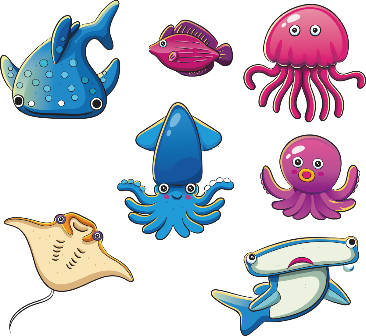 Морские животные для детей