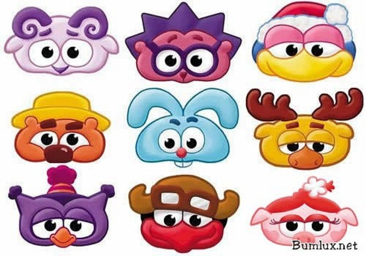 Маски Смешарики кар Карыч