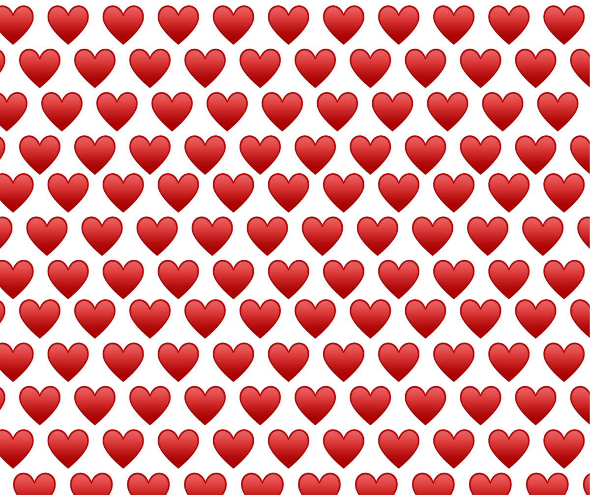 Много сердечек