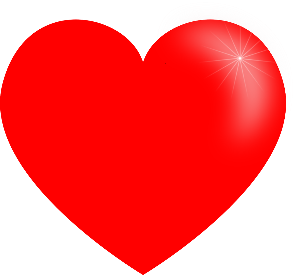 Красное сердечко