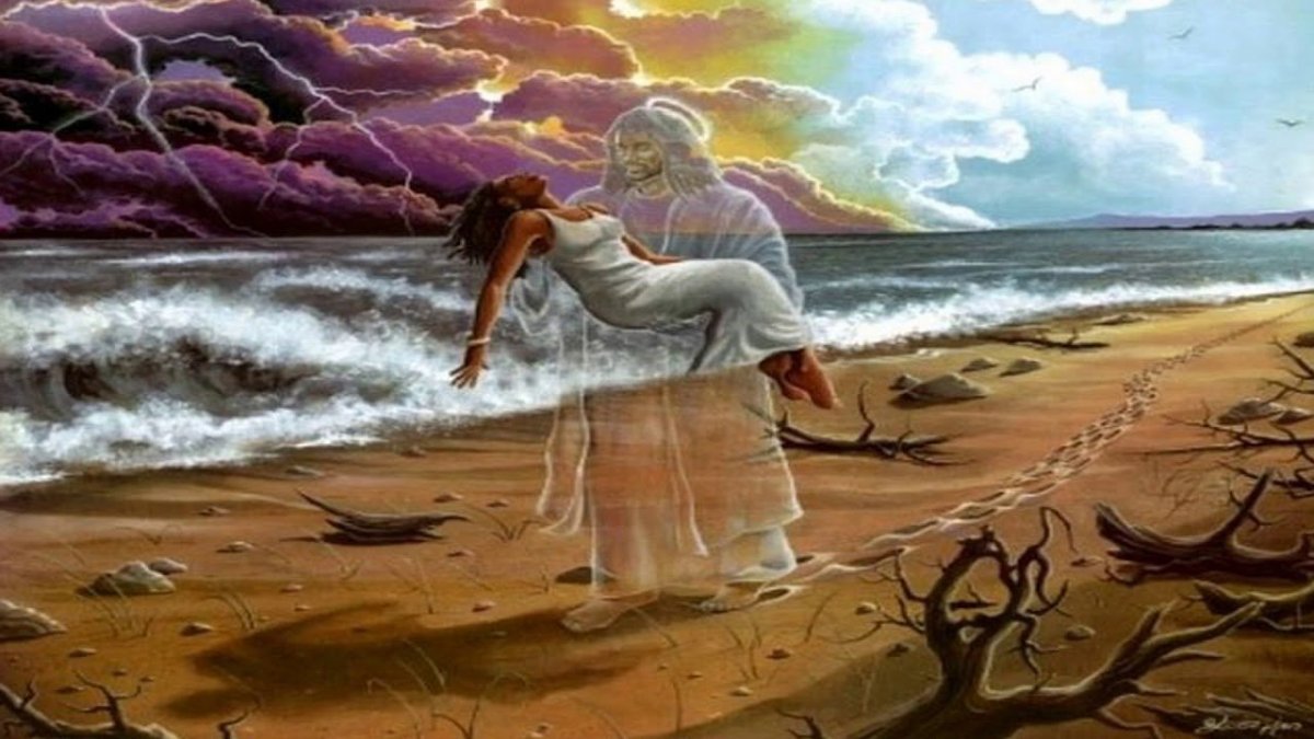 Ангел несет на руках