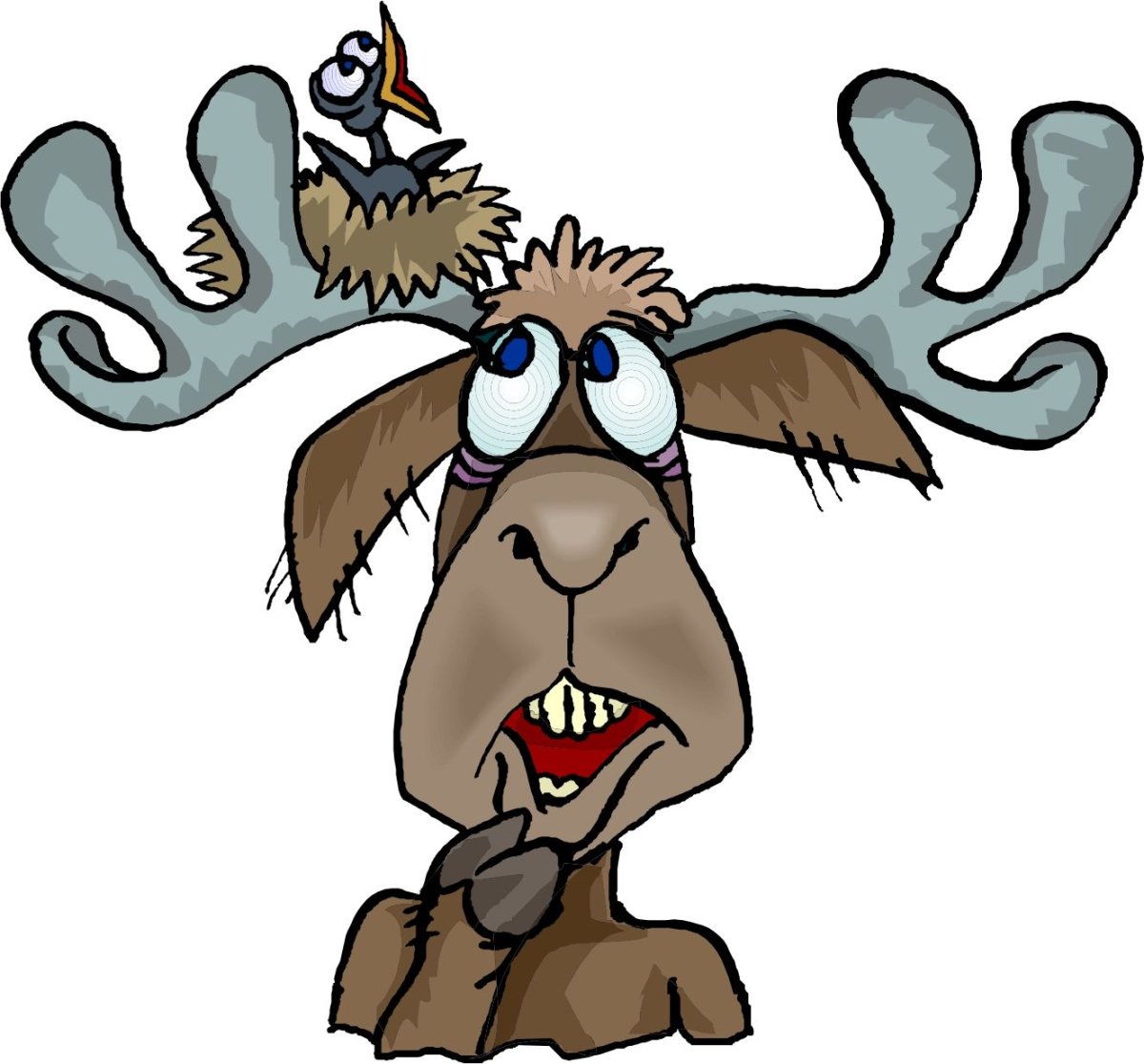 Лось мультяшный