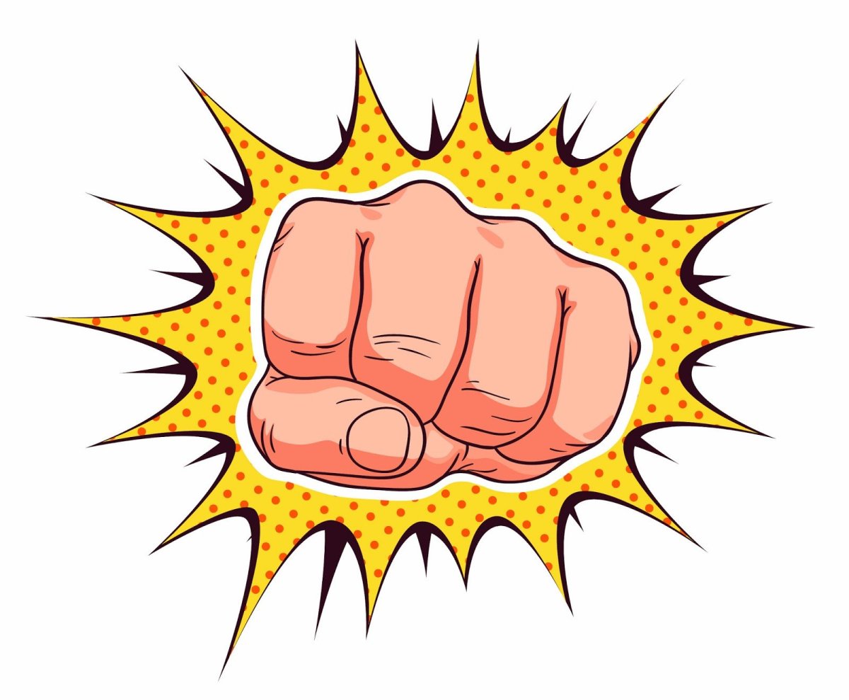 Комикс кулак