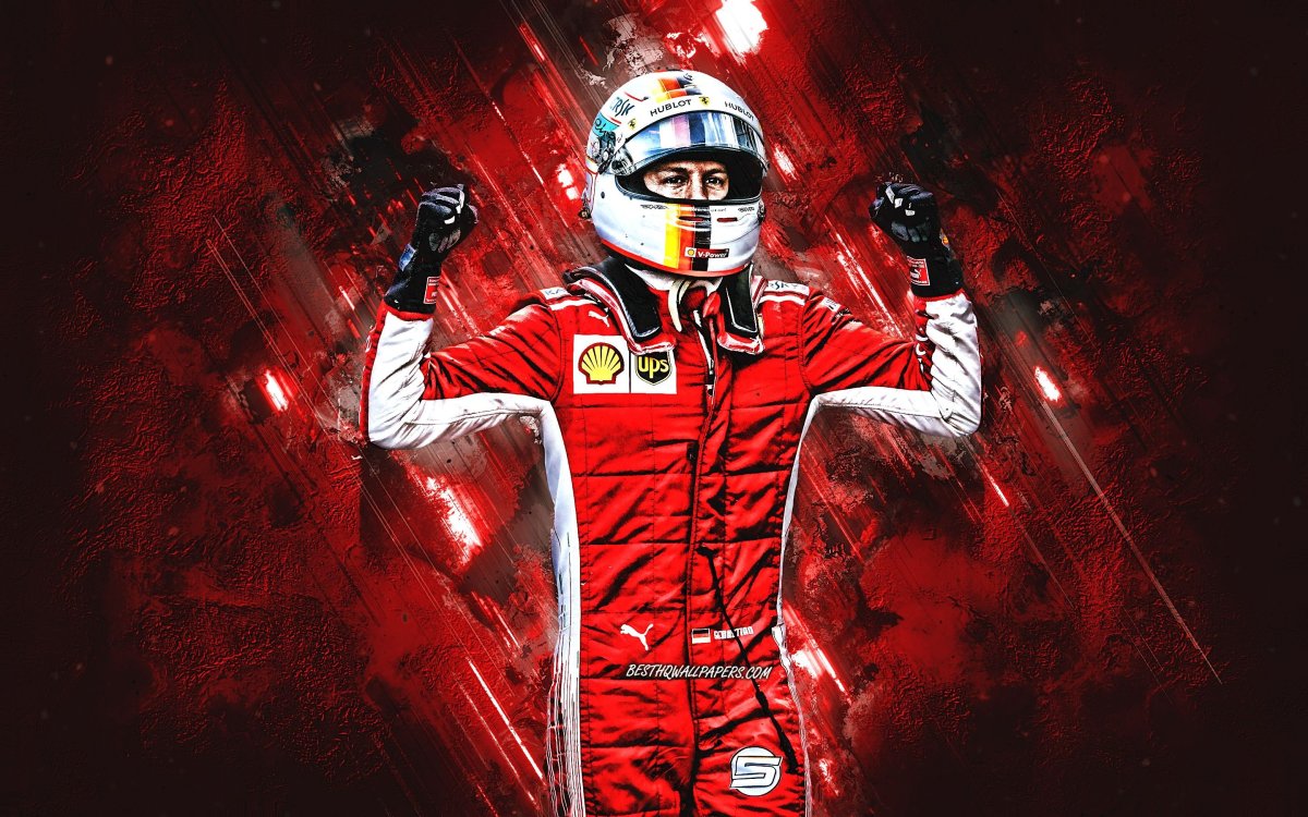 Sebastian Vettel Ferrari Art